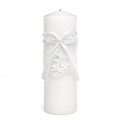 HBH™ 9(H) x 3(Dia) Sweetly Smitten Unity Candle, White