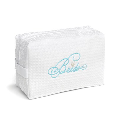 HBH™ 8 3/4 x 4 x 6 Bride Cosmetic Bag, White