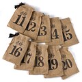 HBH™ 11-20 Burlap Table Number Wine Bags, Brown