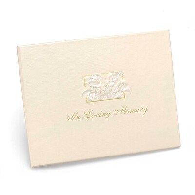 HBH™ In Loving Memory Guest Book, Ivory