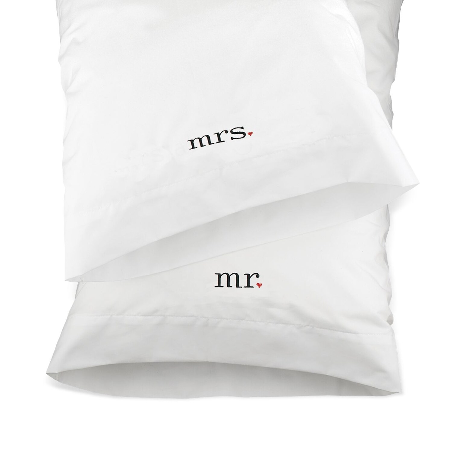 HBH™ Mr. and Mrs. Together Pillowcases, White