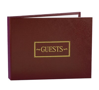 HBH™ Small Guest Book, Burgandy