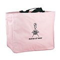 HBH™ 12 x 6 1/2 x 14 Matron Of Honor Tote Bag With Black Handles, Light Pink
