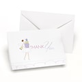 HBH™ Bridal Shower Thank You Cards; White/Pink