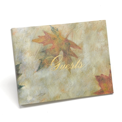 HBH™ Maple Leaf Guest Book, Ivory