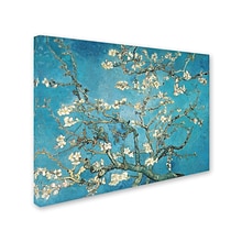 Trademark Fine Art Almond Branches In Bloom 1890 24 x 32 Canvas Art