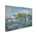 Trademark Fine Art The Blue River 1890-1900 24 x 32 Canvas Art