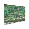 Trademark Fine Art The Japanese Footbridge 1899 18 x 24 Canvas Art