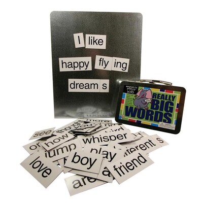 S&S® 4 1/4 x 5 1/2 x 2 1/4 Really Big Words Magnetic Poetry Kit