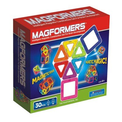 Magformers 30 Piece Magnetic Building Set (18093)