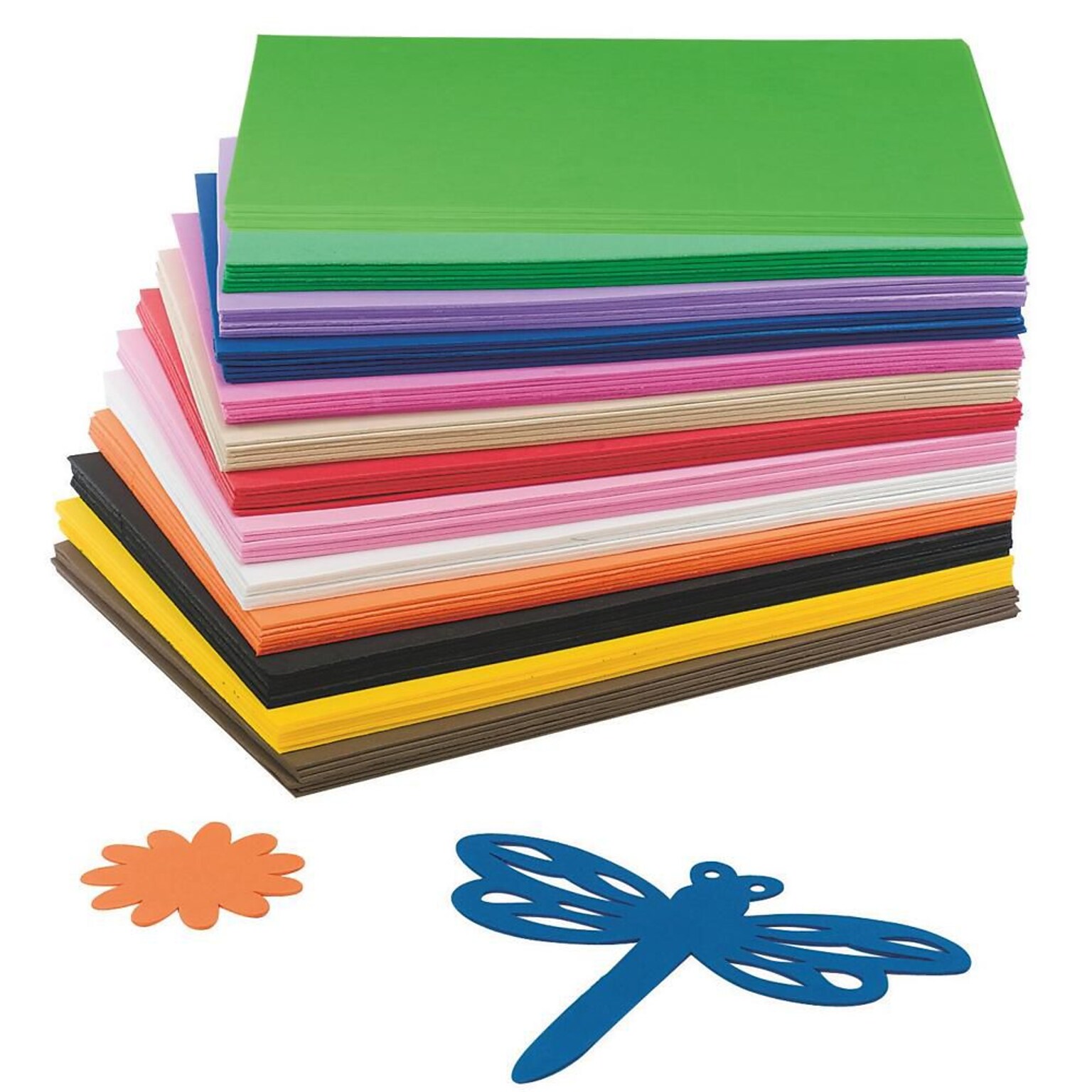 S&S 9 x 12 EVA Foam Sheet, Assorted Colors, 78/Pack (AC822)