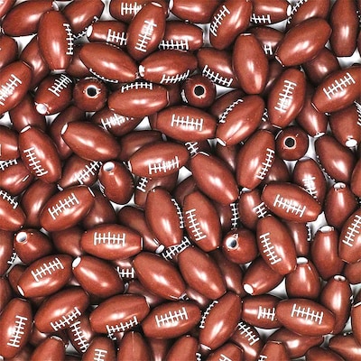 S&S® Football Beads Bag, 600/Bag