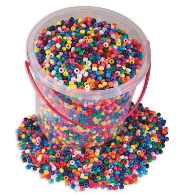 Colorations® Red Pony Beads - 1/2 lb.  Pony beads, Crafting beads, Art and  craft materials