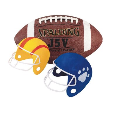 S&S Worldwide Football Fun Helmets Craft Kit, 12/Pack