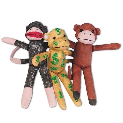 S&S Worldwide Fun Monkey Craft Kit, 12/Pack