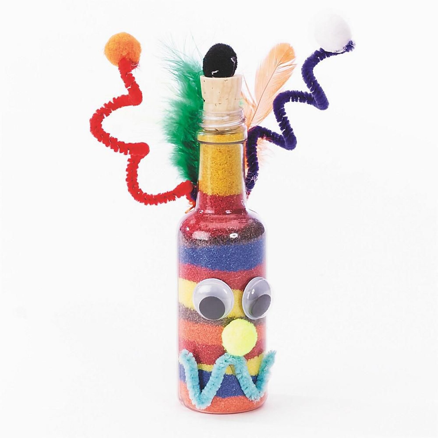 Educraft Sand Art Monsters Craft Kit, 24/Pack (GP983)