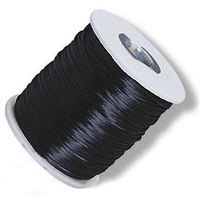 S&S® 432 Rattail Silk Cord, Black
