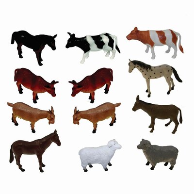 Get Ready Kids Farm Animal Playset, 12/Set