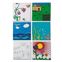 S&S® Designer Canvas Board, 12/Pack (PS1365)