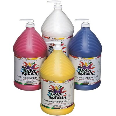 Color Splash® 128 oz. Washable Paint, Assorted Colors (PT3290)