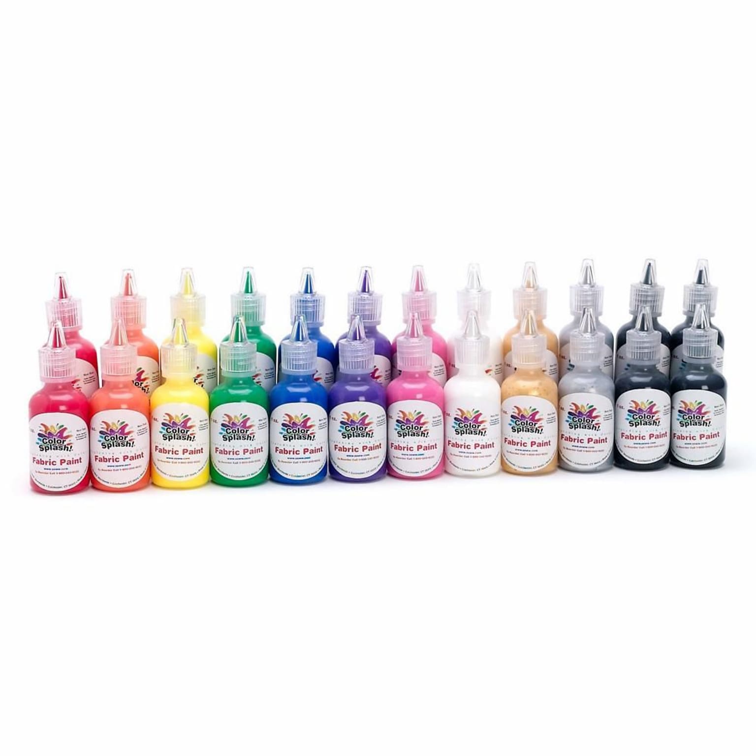 Color Splash® 1 oz. Dimensional Fabric Paint, Assorted Colors