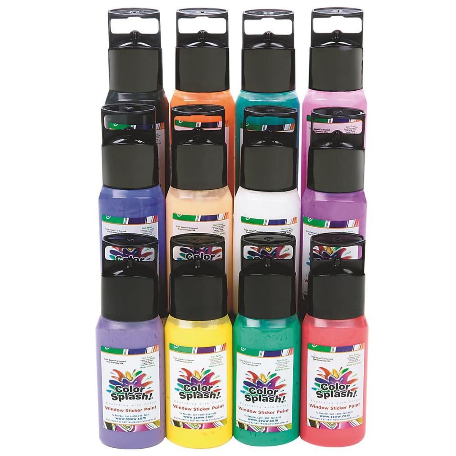 Color Splash® 2 oz. Window Cling Paint, Mult-Colored (PT3322)