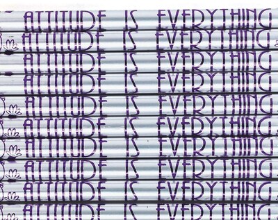S&S® Motivational Pencil, Attitude Is Everything, 144/Pack
