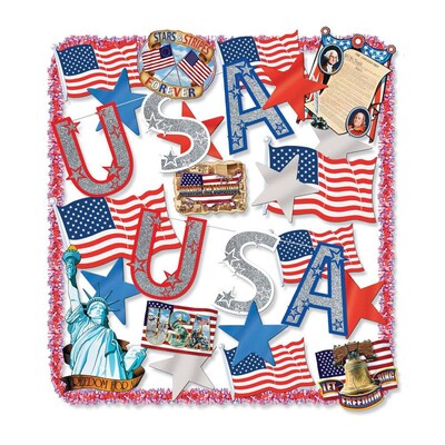S&S® Flame-Resistant Patriotic Trimorama Kit