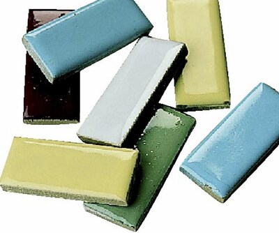 S&S® 1 x 1/2 Rectangle Shape Mosaic Tile, 5 lbs., 580/Pack