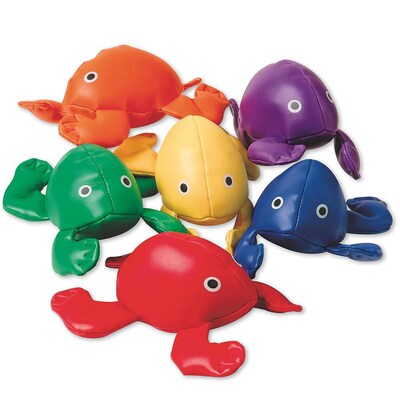 Spectrum™ 5 3/4 x 4 1/4 Frog Bean Bags, 6/Set