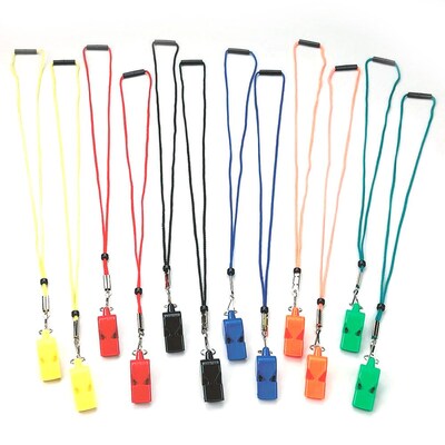 S&S® Arbiter Pealess Whistle and LanYard Set