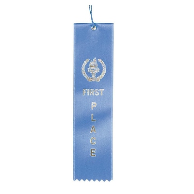 Image Awards Blue First Place Award Ribbon, 50 per pack (W7134)