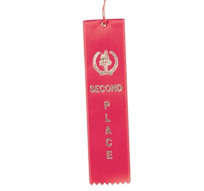 Image Awards Red Second Place Award Ribbon