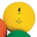 S&S® Rubber Medicine Ball, 8.8 lbs., Yellow