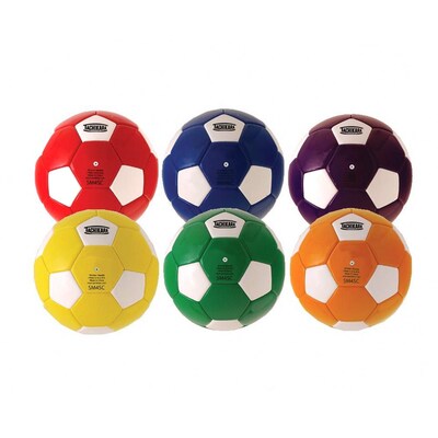 Tachikara® PU Soccer Ball Set, Assorted, 6/Set
