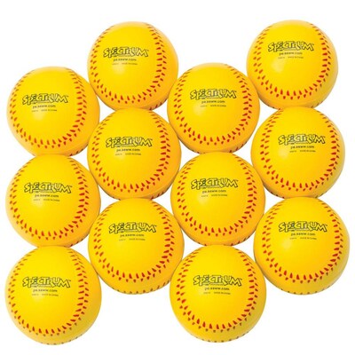 Spectrum™ 3 1/2 Foam Baseballs, Yellow