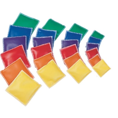 Spectrum™ 4" Vinyl Square Bean Bags, 12/Pack