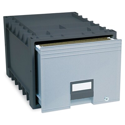 Storex Storage Drawer, Letter Size, Black (61178E02C)