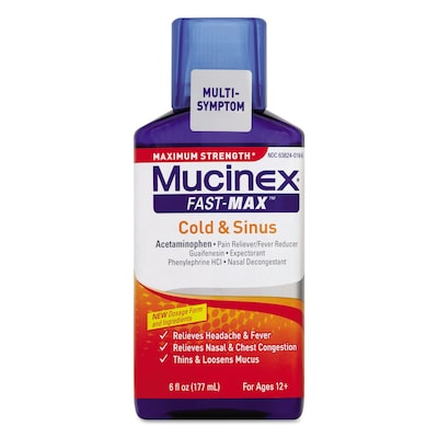 Mucinex® Maximum Strength Fast Max Cold & Sinus, 6 oz. Bottle