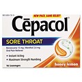 Cepacol®  Extra Strength Sore Throat Oral Pain Reliever, Honey Lemon, 16 Lozenges/Pack  (63824-73016)
