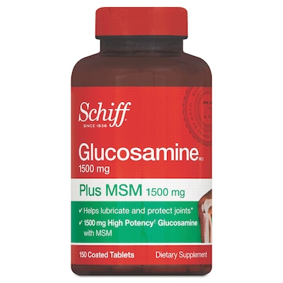 Schiff® Glucosamine Plus MSM Tablets, 1500mg, 150/Pack (20525-11019)