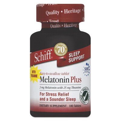 Schiff® Melatonin Plus Tablets; 180/Pack