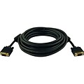 Tripp Lite 50 Plenum Rated HD-15 Male SVGA/VGA Monitor Cable With RGB Coax; Black