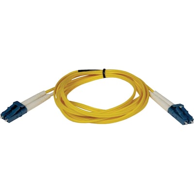 Tripp Lite 10 Fiber Optic LC/LC Duplex Patch Cable; Yellow