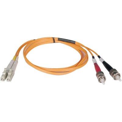 Tripp Lite 16 Fiber Optic ST/LC Duplex Patch Cable, Orange