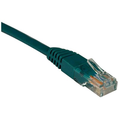 Tripp Lite 7 Cat5e RJ45/RJ45 Snagless Molded Cable, Green5