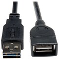 Tripp Lite 6 USB 2.0 Universal Reversible Male to Female Extension Cable, Black (UR024-006)