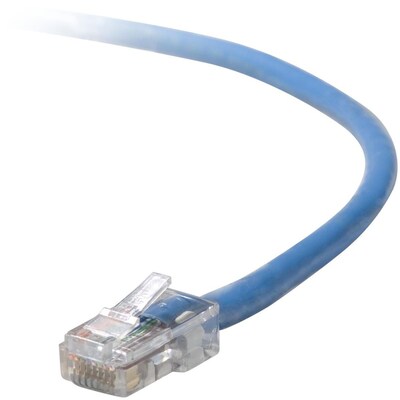 Belkin™ 12' Cat5e RJ45/RJ45 Assembled Duplex Patch Cable; Blue