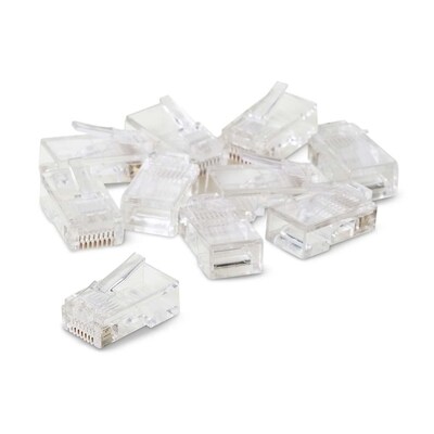 Belkin™ 50 Micron RJ45 Plug; Clear, 10/Pack