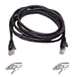 Belkin™ 3' Cat6 RJ45/M Snagless Duplex Patch Cable; Black